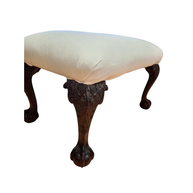 Georgian Style Ball & Claw Foot Bench For Sale - Image 4 of 10