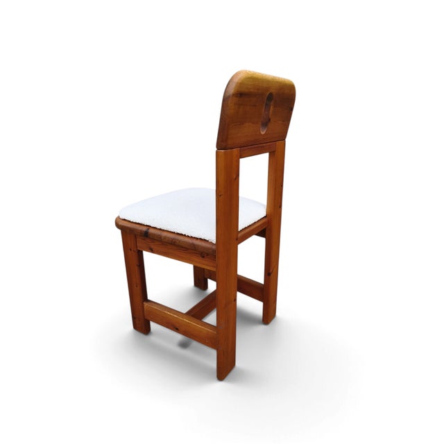 This set of six WASA dining chairs presents a robust expression of Scandinavian design principles. The chairs are...