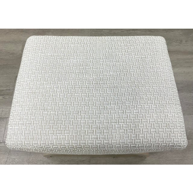 Modern Caracole Modern Gray and Beige Open Enrollment Bench For Sale - Image 3 of 4