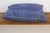1990s Large 24" Sq Indigo Jaipur Blockprint Linen Pillow Cover For Sale - Image 5 of 6