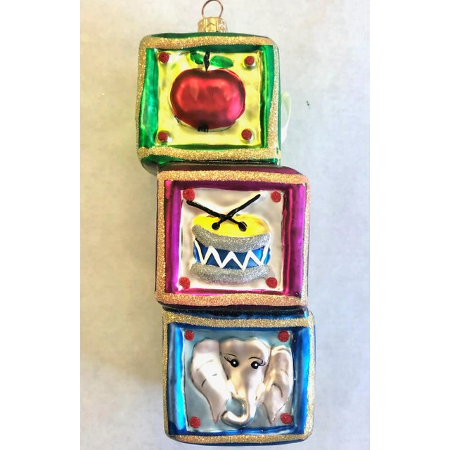 Vintage Christopher Radko "A,B,C's" Christmas Ornament For Sale - Image 4 of 6