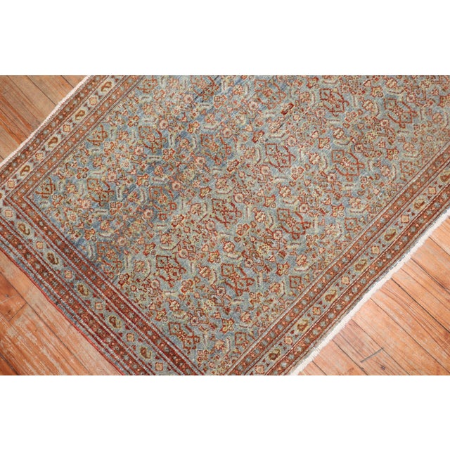 Early 20th Century Antique Persian Senneh Throw Rug rug no.j2572 For Sale - Image 5 of 7