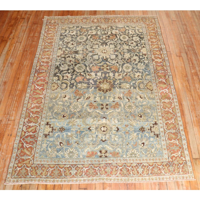 Spectacular antique Bibikabad Persian Senneh rug from the 1st quarter of the 20th Century Measures: 4'7'' x 6'6''.