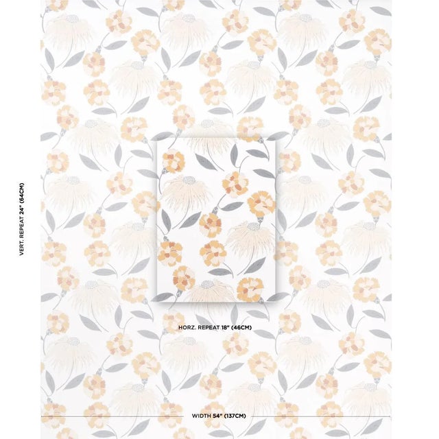 Inspired by a beloved vintage dress, Bouquet Toss by Celerie Kemble is a spirited, slightly retro wallcovering that...