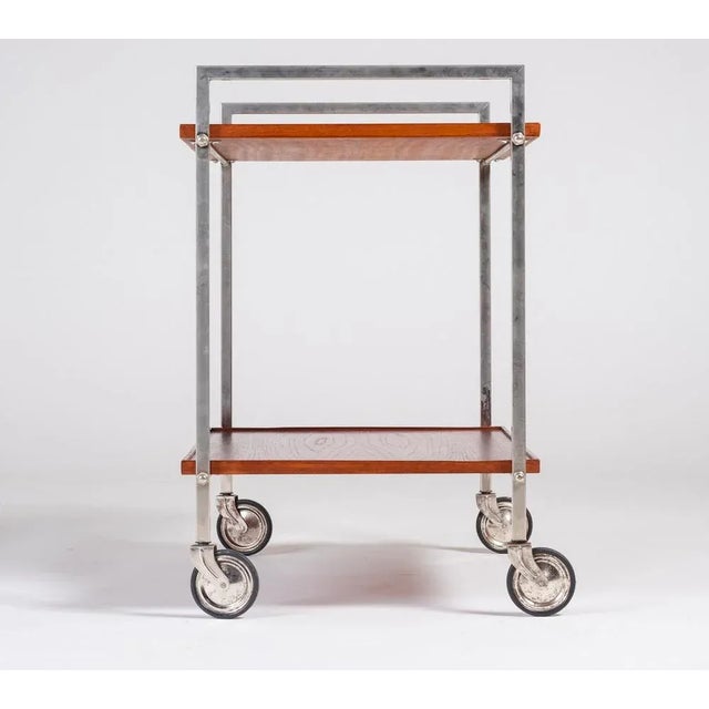 Teak Serving Trolley, Denmark, 1960s For Sale - Image 4 of 9