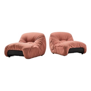 Malu Lounge Chairs by Diego Mattu for 1P Italy, 1970s, Set of 2 For Sale