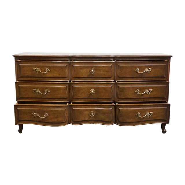 Henredon Furniture Custom Folio Two French Provincial 65" Triple Dresser 3-3400 For Sale In Kansas City - Image 6 of 15
