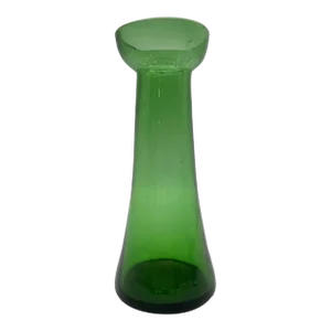 Antique Blown Emerald Green Glass Hyacinth Vase, Bristol, England, Circa 1840's