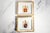 A handsome pair of vintage porcelain catchall trays, these elegant dishes bring together classic old-world style, colorful...