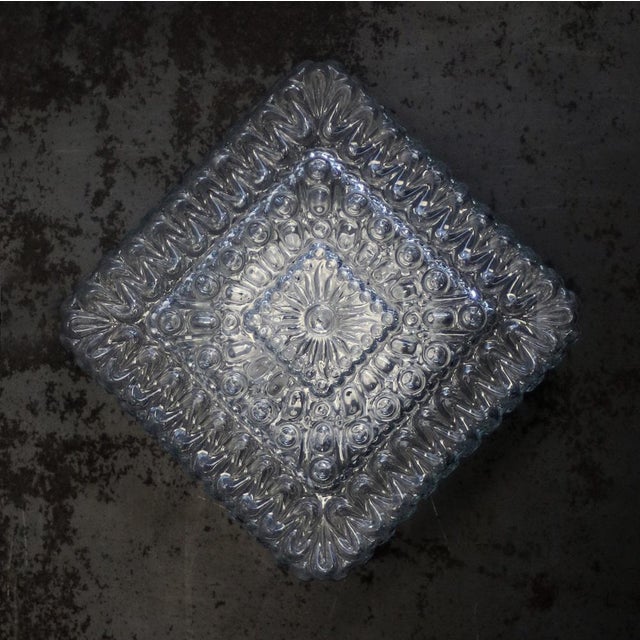 Mid-Century Clear Glass Sconces For Sale - Image 8 of 11