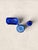 Glass Antique Set of Three English Cobalt Blue Glass Apothecary Bottles For Sale - Image 7 of 7
