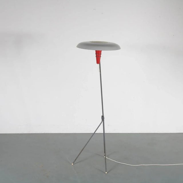 Dutch Model NX38 Floor Lamp by Louis C. Kalff for Philips, 1950s For Sale - Image 6 of 12