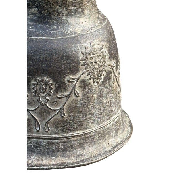 Antique Flores Moko Drum Pedestal Bronze With Natural Patina For Sale - Image 10 of 10