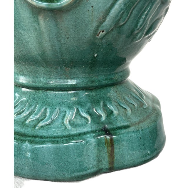 Pair of Annamese Celedon-Glazed Ceramic Garden Stands For Sale - Image 9 of 12