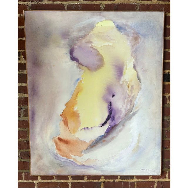 Large Abstract on Canvas by Edith A. Smith (Virginia) For Sale - Image 4 of 9