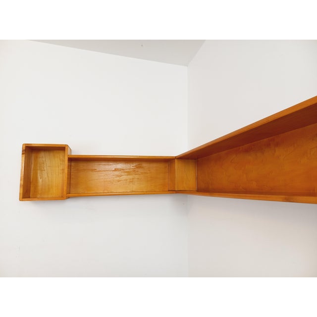 Vintage Wooden Corner Wall Shelf, 1970s For Sale - Image 4 of 18