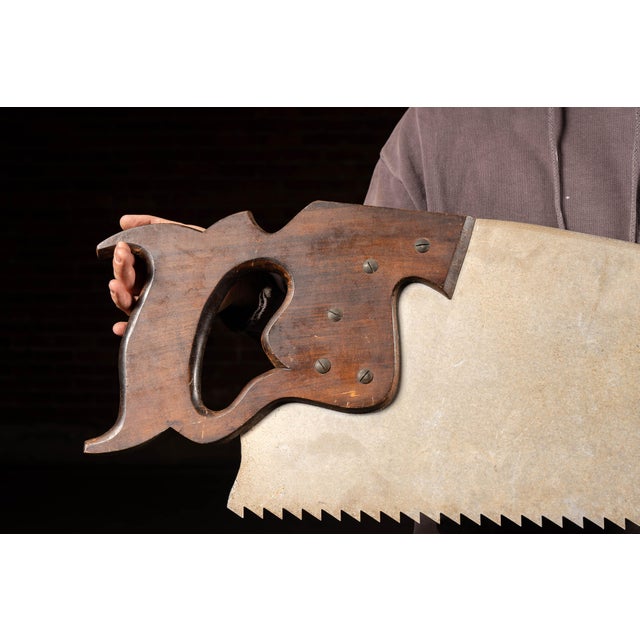 Circa 1920 Spear & Jackson “Spearior” Handsaws Oversized Trade Sign For Sale - Image 4 of 9