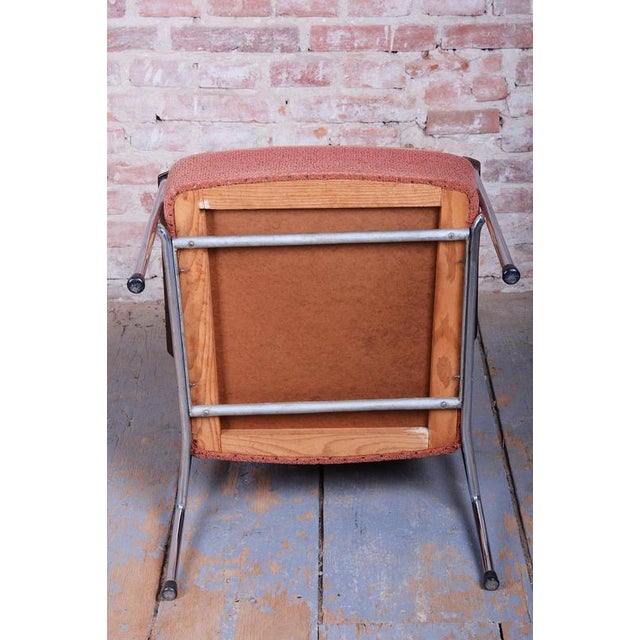 Gold Bauhaus Seating Set in Tubular Chrome-Plated Steel, Czech, 1940s, Set of 3 For Sale - Image 8 of 14