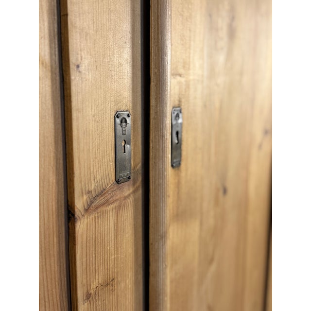 Dutch Knockdown Pine Wardrobe | Circa 1880 For Sale - Image 12 of 18