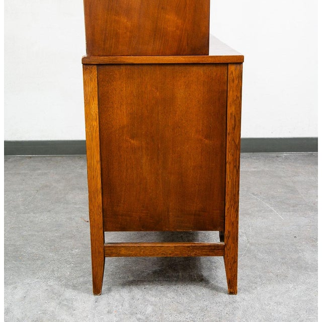 Mid Century Modern Credenza China Cabeint Broyhill Brasilia Display Vintage MCM For Sale - Image 9 of 12