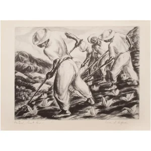 1939 "Puerto Rico" by Irving Hoffman, Original Period Lithograph