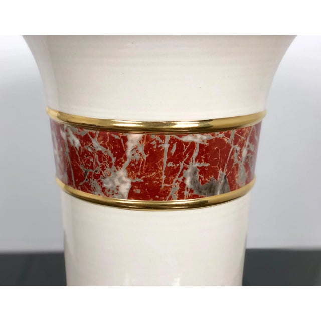 Ceramic Ceramic Vase Umbrella Stand by Tommaso Barbi for B Ceramiche, Italy, 1970s For Sale - Image 7 of 14