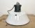 Industrial White Enamel Industrial Lamp with Cast Aluminium Top from Eow, 1950s For Sale - Image 10 of 13