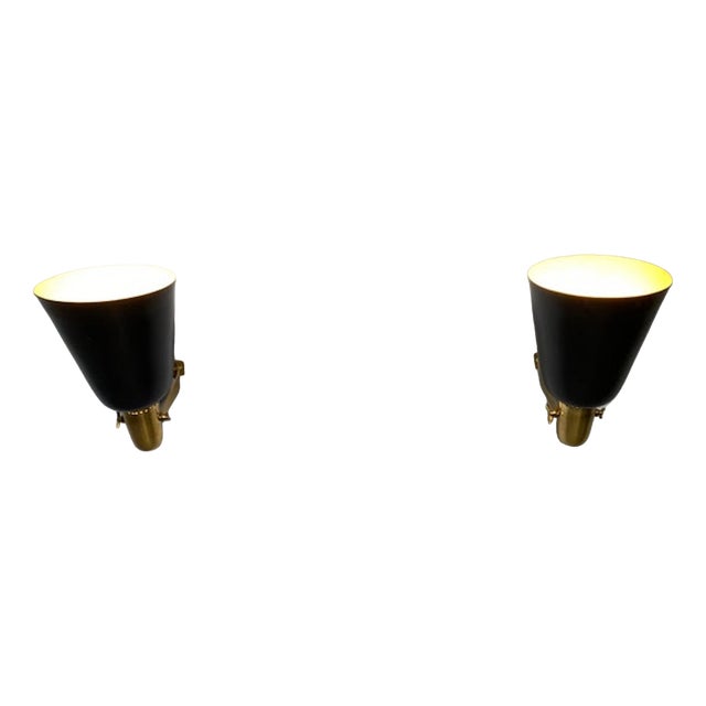 Model 121 Wall Lamps by Gino Sarfatti for Arteluce, 1950, Set of 2 For Sale