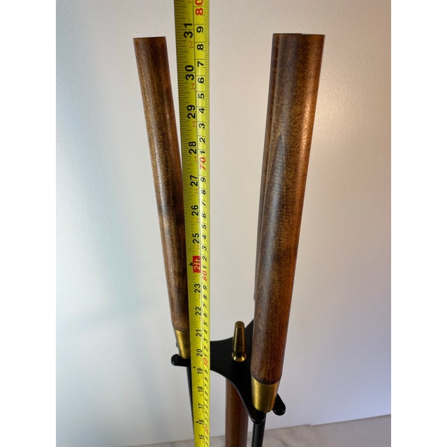 Brown 1960s Vintage Seymour Manufacturing Company Mid Century Modern Fireplace Tool Set For Sale - Image 8 of 9