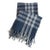 Bunny Williams Pine Cone Hill 100% Linen Plaid Navy White Throw Â€šÃ„Ã¬ Enzyme Washed Blue Tones For Sale