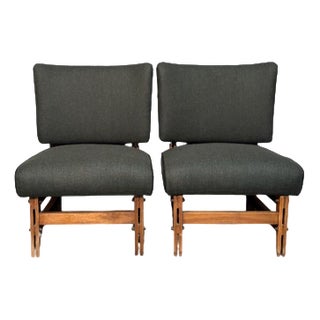 Teak Armchairs, 1960s, Set of 2 For Sale