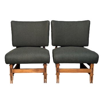 Teak Armchairs, 1960s, Set of 2 For Sale