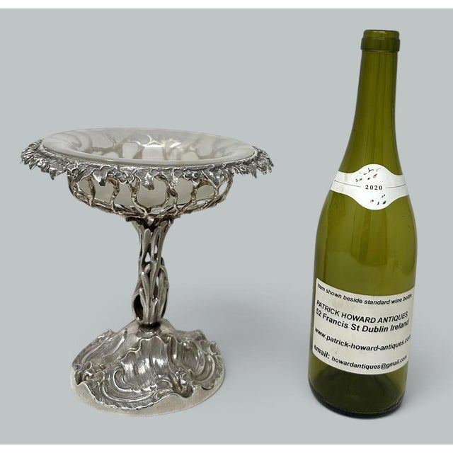 Antique Victorian English Sterling Silver Tazza Compot Centerpiece Fruit Bowl For Sale - Image 11 of 11