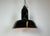 Industrial Black Enamel Factory Lamp with Cast Iron Top, 1930s For Sale - Image 18 of 18