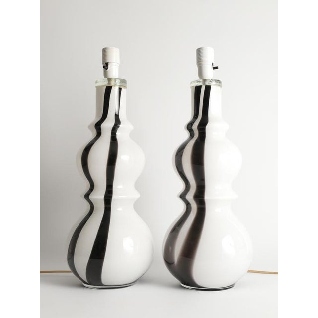 1960s Art Glass Table Lamps, 1960s, Set of 2 For Sale - Image 5 of 16