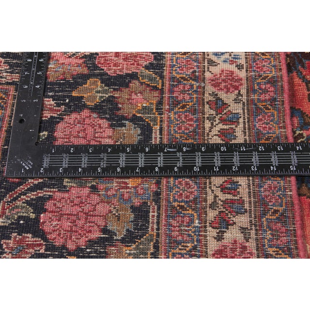 Textile Vintage Persian Mashhad Rug, 09'10 X 13'04 For Sale - Image 7 of 10