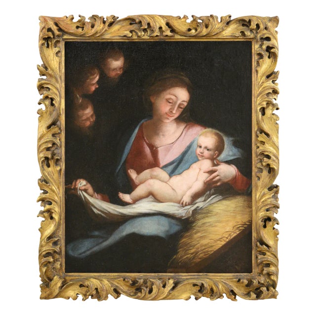 Anton Maria Piola, Madonna and Child, 1700s, Oil on Canvas, Famed For Sale