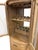 Late 20th Century Rustic Solid Wood Wine Cabinet With Chicken Wire Doors & Bottle Storage For Sale - Image 4 of 4