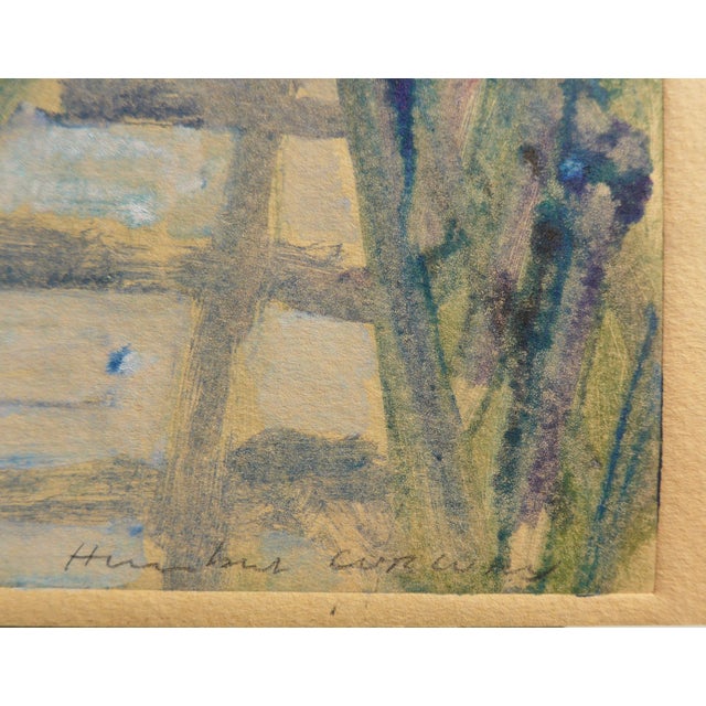 Contemporary "Canal St. Martin" Contemporary Monotype by Humbert Curcuru For Sale - Image 3 of 4