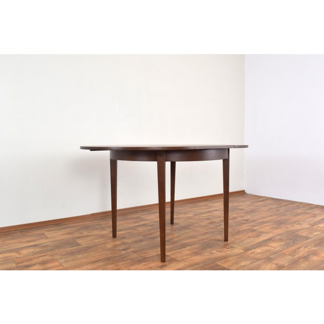 1960s Mid-Century Polish Oak Extendable Dining Table, 1960s For Sale - Image 5 of 14