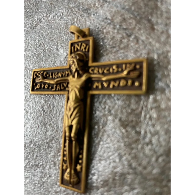 Mid-Century Modern Crucifix by Line Vautrin For Sale - Image 3 of 5