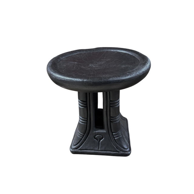 Vintage Tribal Nobility Bamileke Stool/Table Cameroon 13" H For Sale In New York - Image 6 of 8