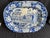 Antique English Blue and White Stoneware Meat Platters, Set of 4 For Sale - Image 15 of 18