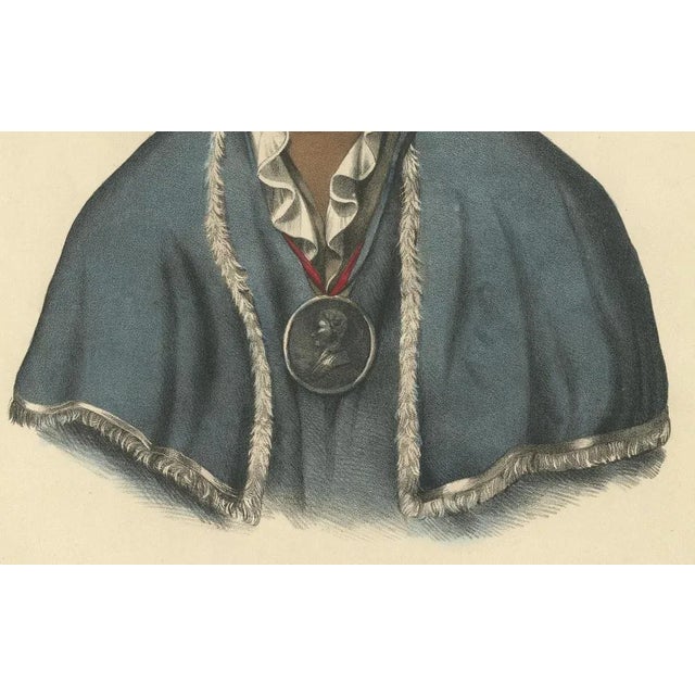 Qua-Ta-Wa-Pea, 1838, Litograph on Paper For Sale - Image 5 of 7
