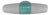 Bauhaus Turquoise Double Sconce Wall Light, Germany, 1950s For Sale