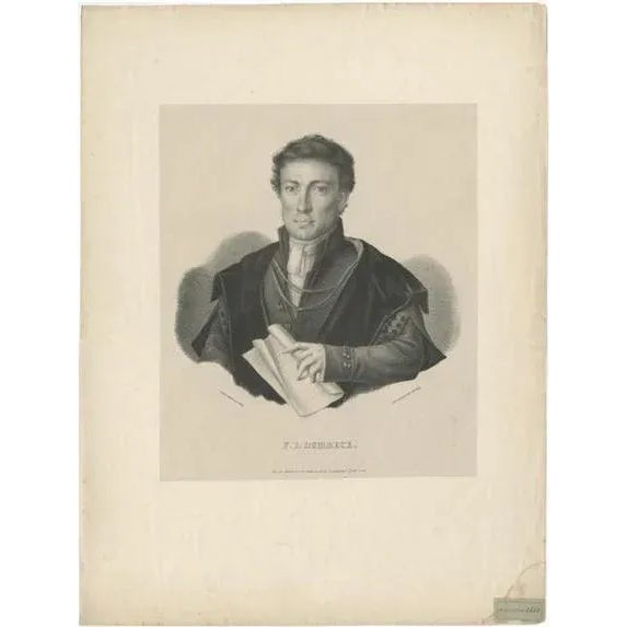 Lemonnier, Portrait of Ludwig Franz Joseph Dumbeck, 1827, Paper For Sale - Image 6 of 6