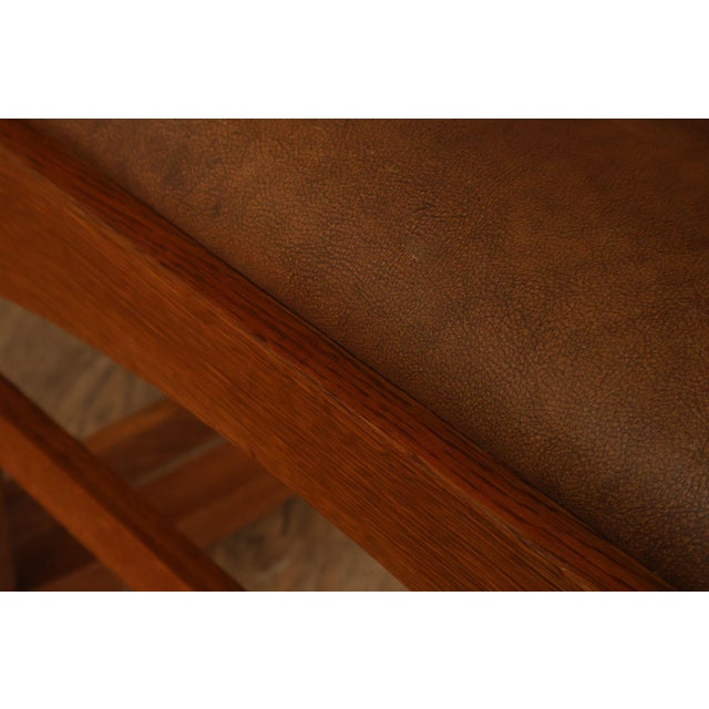 Stickley Mission Collection Harvey Ellis Oak Rocking Chair For Sale - Image 11 of 18