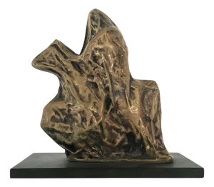 Italian Bronze Abstract Sculpture by Cristina Roncati, 1980