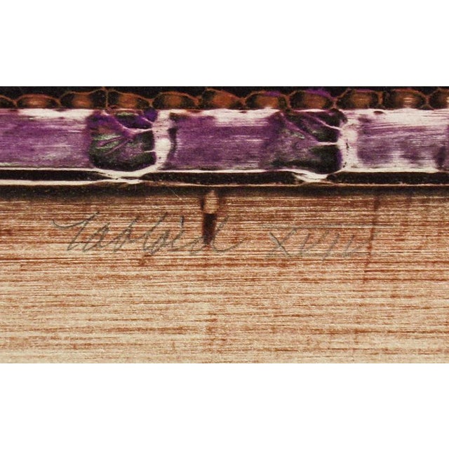 1980s Embroli "Tabloid Xviv" Collagraph Signed Numbered Abstract Art Print 1980s For Sale - Image 5 of 5