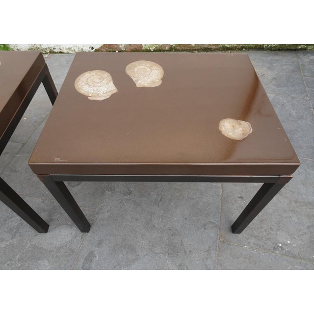 Belgian Side Tables attributed to Ado Chale, 1970s, Set of 2 For Sale - Image 4 of 18